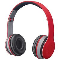 iLive Bluetooth Head Phones, with On-Ear Controls, Matte Red (IAHB38R)