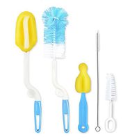 5Pcs Cleaning Washing Tool Baby Feeding Bottle Cleaner Brush Sponge Straw Nipple by Baombao
