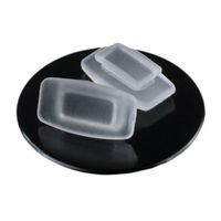 GMS Optical Rectangle Nose Pads - Soft Silicone Slide/Push-in Comfortable nosepads for Sunglasses, Glasses, and Readers -11mm - 10 Pair