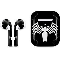 Skinit Decal Audio Skin for Apple AirPods with Wireless Charging Case - Officially Licensed Marvel/Disney Venom Symbiote Symbol Design
