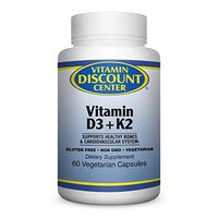 Vitamin Discount Center Vitamin D3 + K2 60 Veg Caps