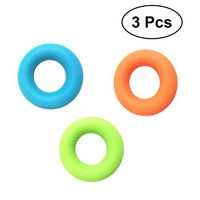 Healifty Grip Hand Exerciser 3PCS Hand Grip Finger Forearm Strength Trainers Exercisers 3 Levels in Different Colors (Green 30 pounds & Blue 40 pounds & Orange 50pounds)