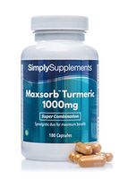Turmeric 1000mg Maxsorb Curcumin 180 Capsules | Black Pepper Extract Bioperine® for Maximum Support