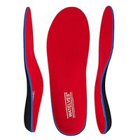 Shoes Insoles-Womens-Mens-Arch-Support Inserts Orthotics Relief Foot Pain for Plantar Fasciitis, Flat Feet(Red Size 16 Mens)