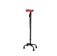 Canes Height Adjustable Walking Stick with Wide Base Tetrapod Walking Stick - with Small 4 Leg Base , B