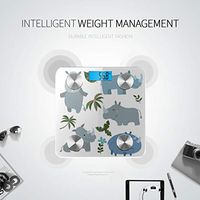 Big Tough Rhino Cartoon Bathroom Scales Most Accurate Bathroom Scales Most Accurate Scale for Body Weight Tracks 8 Key Compositions Analyzer Sync with Fitness Apps 400 Lbs