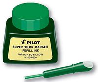 PILOT Super Color Permanent Marker Refill Ink, Green Ink, 1 Ounce Bottle with Dropper (43800)