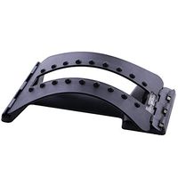 WWX Back Magic Stretcher Lower Lumbar Massage Support Spine Posture Corrector Black