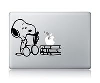 Snoopy Reading Apple Macbook Vinyl Decal Sticker Apple Mac Air Pro Laptop Sticker