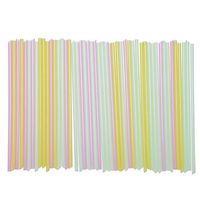 Zgstore Straws Drinking Disposable, 50 Pcs Assorted Colors Long Straight Drinking Straws Home Bar Party Cocktail Drink Straw