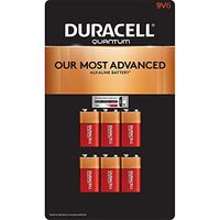 Duracell Quantum 9V Alkaline Batteries 6ct. Pk, Packaging May Vary