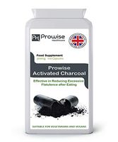 Activated Charcoal 300mg 120 Capsules – UK Manufactured to GMP Guaranteed Quality - Suitable for Vegetarians & Vegans by Prowise Healthcare