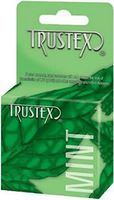 Siam Circus Trustex Mint Flovored Scented Lubricated Latex Condoms 3 Pack Retail Box