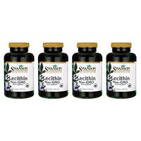 Swanson Lecithin Non-GMO 520 Milligrams 250 Sgels (4 Pack)