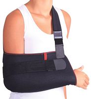 ORTONYX Arm Support Sling Shoulder Immobilizer Brace – Breathable and Lightweight – Fully Adjustable - L-XXL Black