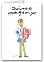 Male Realtor Thank You for Opportunity Note Card - 10 Boxed Cards & Envelopes