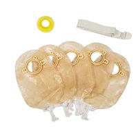 XIHAA Two-Piece Belt Urinary Ostomy Bag,No Need to Paste,Ostomy Bags with Closure for Colostomy Ileostomy Stoma Care(5 Pcs),L