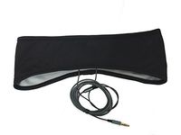 Sleep in Headphones with Cool Mesh Lining & Ultra Thin Earphones for Sleeping, Sports, Air Travel, Meditation and Relaxation (Black)