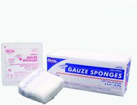 Dukal X-Ray Detectable Type VII Gauze Sponge, 4"x4", 12 ply, Non-Sterile, Banded 10's, 100/bg 20bg/cs Case Pack 20