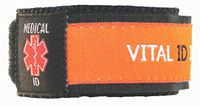 Vital ID Medical ID Wrist Band - Child (Orange)