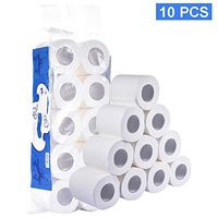 skyning Smooth Soft Professional Toilet Paper,-Bathroom Kitchen Toilet Tissue -Paper Degradable Roll Paper for Workshop Restaurant White