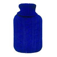 beezbom 2000ml Knitted Hot Water Bag Cover Geometric Pattern Knitted Cover Hot Water Bottles