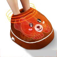 JJDD'G Shiatsu Foot Massager Machine with Heat - Electric Deep Kneading Massage 38° Constant Temperature Heating, Detachable Design and Forward and Reverse Rotation - Home and Office