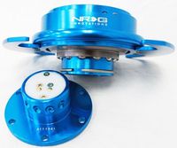 NRG Steering Wheel Quick Release Kit - Gen 3.0 - New Blue w/ New Blue Ring - Part # SRK-650NB by NRG Innovations