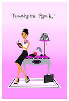 Teachers Rock! Hispanic Heritage Blank Note Card Set Any Occasion