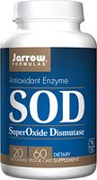Jarrow Formulas SOD Superoxide Dismutase Antioxidant Enzyme, 20 mg Veggie Caps, 60 Count