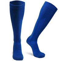 DANISH ENDURANCE Organic Graduated Compression Socks (Blue 1 Pair, US Women 11-13 // US Men 9.5-12.5)