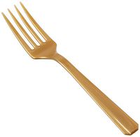 amscan Gold Plastic Forks | Party Supply | 240 ct.
