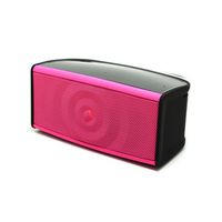 RND Ripple Bluetooth Speaker with two front speakers, subwoofer and microphone for iPhone, iPad, Samsung S6 / S6 Edge, Nexus, HTC M9, Nokia, Motorola and More (Pink)