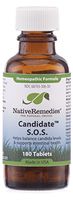 Native Remedies Candidate S.O.S. - Natural Homeopathic Remedy to Balance Systemic Candida Levels and Relieve Symptoms of Candida Overgrowth, 2 Fl. oz.