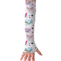 QG ZZX Colorful Love Fox Unisex Compression Arm Sleeves UV Protection Performance Arm Sleeve - for Outdoor Sports Baseball,Basketball,Football (1 Pair)