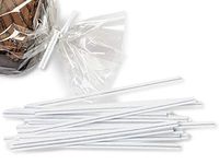 White Paper 4" Twist Ties 3/16" Wide - 27 Gauge Single Wire (8 Packs of 2000 Twist Ties) - Wraps-PTW4