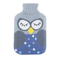 2Liters Rubber Hot Water Bottle With Knit Cover, Heat Up And Refreezable Cold Pack For Pain Relief Hot Cold Therapy