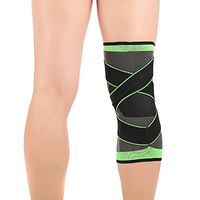 Athletics Knee Compression Sleeve Support for Running / Jogging / Sports / Joint Pain Relief Arthritis and Injury Recovery Gray Green Single 1 Pcs