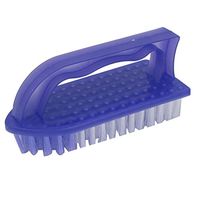 uxcell Plastic Shell Clothes Shoes Floor Washing Scrubbing Scrub Brush Purple