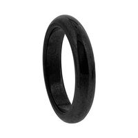 Gem Avenue 4mm Simulated Hematite Magnetic Band Ring Size 11