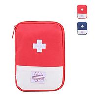 Red : Yesello Portable First-aid Kit Creative Travel Bag Small Portable Drug Nylon First aid Medicine Bag Case Travel Accessories