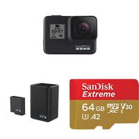 GoPro HERO7 Black + Dual Battery Charger + (1) microSD Card