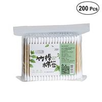 Healifty Baby Care Buds swabs 200Pcs Double Tipped Cotton Swabs Applicator Multipurpose Cotton Buds Swab for Makeup Cleaning Remover