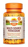 Sundown Multi-Source Potassium, 90 Tablets (Pack of 6)(Packaging May Vary)