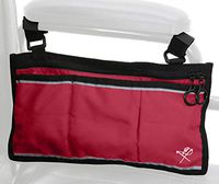 Pembrook Wheelchair Side Bag with Pouches - Great for Electric Wheelchairs, Electric Scooter, Walker Accessories, Other Mobility Devices - Lightweight Nurse Bag and Organizer for Medical Chairs