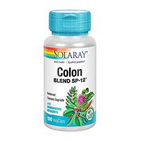 Solaray Colon Blend SP-12 | Herbs & Homeopathic Nutrients | Healthy Elimination & Bowel Support | 100 Serv | 100 VegCaps
