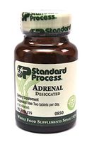 Standard Process- Adrenal Desiccated / Adrenal Support for Energy Production, Immune System Function and Adrenal Health, Gluten Free, 90 Tablets