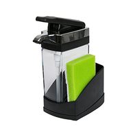 Casabella Sink Sider Solo with Sponge Black & Chrome Plating, Black