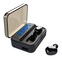 Bluetooth Headset Bluetooth 5.0 Headphones Upgrade LED Display Charging Box Stereo Headphones IPX7 Waterproof TWS Built-in Microphone In-Ear Headphones with Deep Bass for Sports Running，iPhone,Android