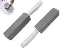 Comfun Toilet Bowl Pumice Cleaning Stone with Handle Stains and Hard Water Ring Remover Rust Grill Griddle Cleaner for Kitchen/ Bath/ Pool/ Spa/ Household Cleaning 2 Pack